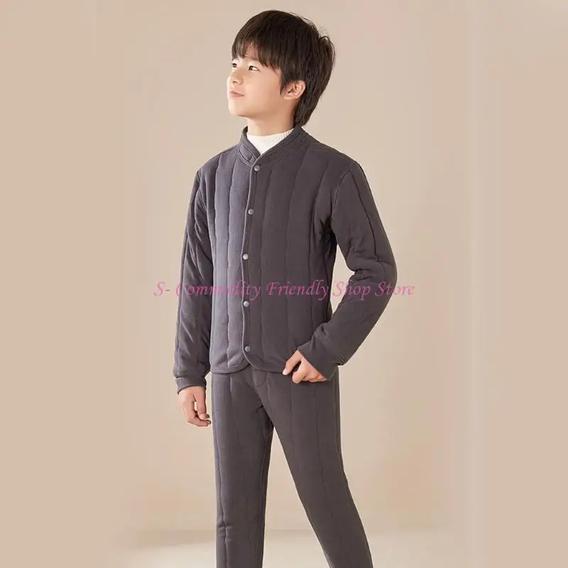 85AE Домашний костюм для мальчиков и девочек-подростков, хлопковая одежда, теплая одинаковая одежда для сна, зимние пижамы
85AE Домашний костюм для мальчиков и девочек-подростков, хлопковая одежда, теплая одинаковая одежда для сна, зимние пижамы