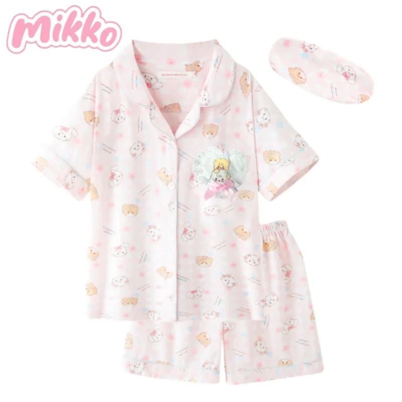 Mikko Summer Cotton Pajama Set Short Sleeve Shorts Cartoon Mousse Loungewear Casual Fashion Cool and Breathable Holiday Gifts
Mikko Summer Cotton Pajama Set Short Sleeve Shorts Cartoon Mousse Loungewear Casual Fashion Cool and Breathable Holiday Gifts