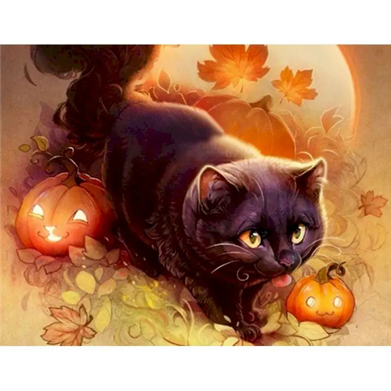 GATYZTORY Diy Frame Painting By Numbers Halloween Animals Picture On Number Moon Acrylic Paint On Canvas Personalized Gift
GATYZTORY Diy Frame Painting By Numbers Halloween Animals Picture On Number Moon Acrylic Paint On Canvas Personalized Gift