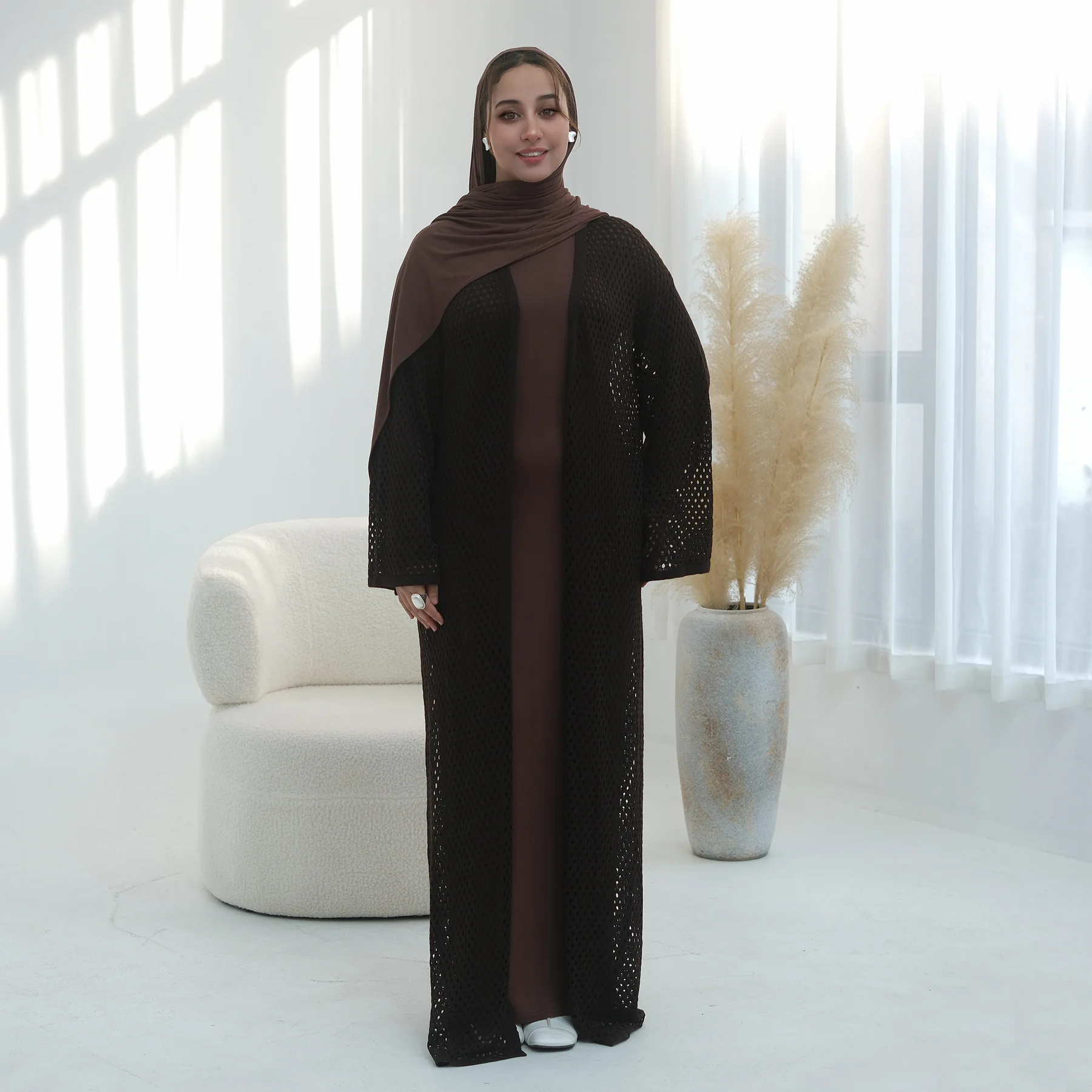 Женская вязаная абайя для Ид, ажурное платье-комбинация, мусульманское платье в стиле Дубай, длинное праздничное арабское платье-роба, кафтан, джалабия 2026, для Рамадана
Женская вязаная абайя для Ид, ажурное платье-комбинация, мусульманское платье в стиле Дубай, длинное праздничное арабское платье-роба, кафтан, джалабия 2026, для Рамадана