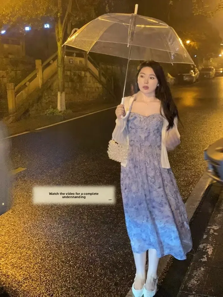 plus Size Women's Printed Chiffon Dress with Cardigan Slimming Long Sleeveless A-Line Gown High Waist Commute Style Summer Dress
plus Size Women's Printed Chiffon Dress with Cardigan Slimming Long Sleeveless A-Line Gown High Waist Commute Style Summer Dress