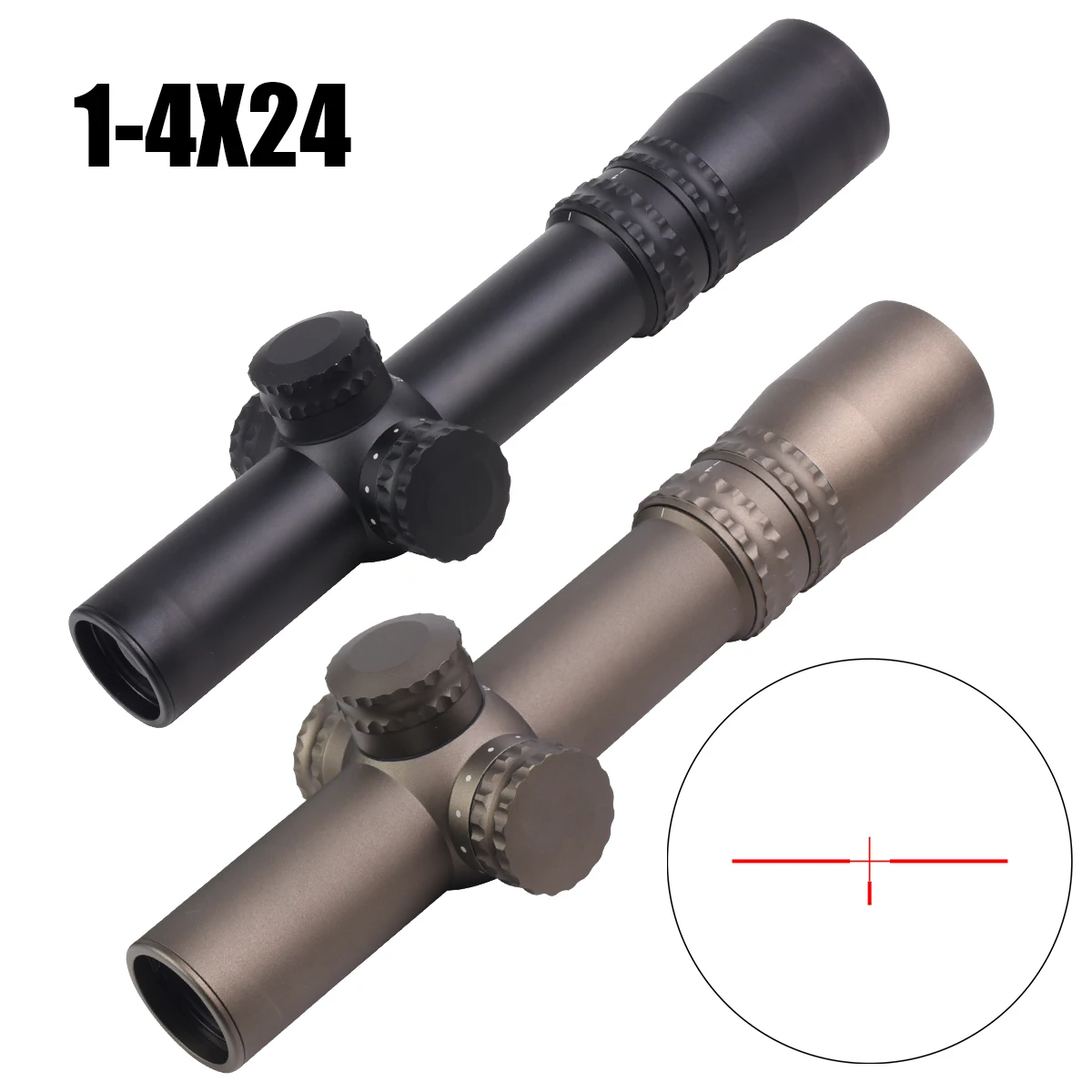 1-4x24 Tactical Precision Shooting Scope SFP Cross-Hair Reticle Optics Reflex Sight Red Illumination Adjustable Scope
1-4x24 Tactical Precision Shooting Scope SFP Cross-Hair Reticle Optics Reflex Sight Red Illumination Adjustable Scope
