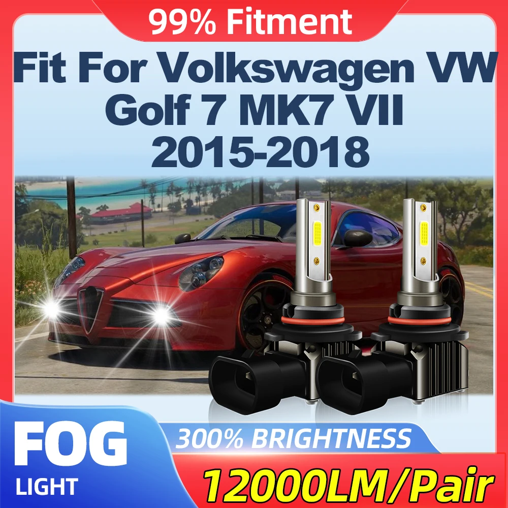 Fit For Volkswagen VW Golf 7 MK7 VII 2015-2017 2018 24000LM CSP Chips Fog Lights 200W Canbus No Error Auto Lamps 12V 6000K White
Fit For Volkswagen VW Golf 7 MK7 VII 2015-2017 2018 24000LM CSP Chips Fog Lights 200W Canbus No Error Auto Lamps 12V 6000K White