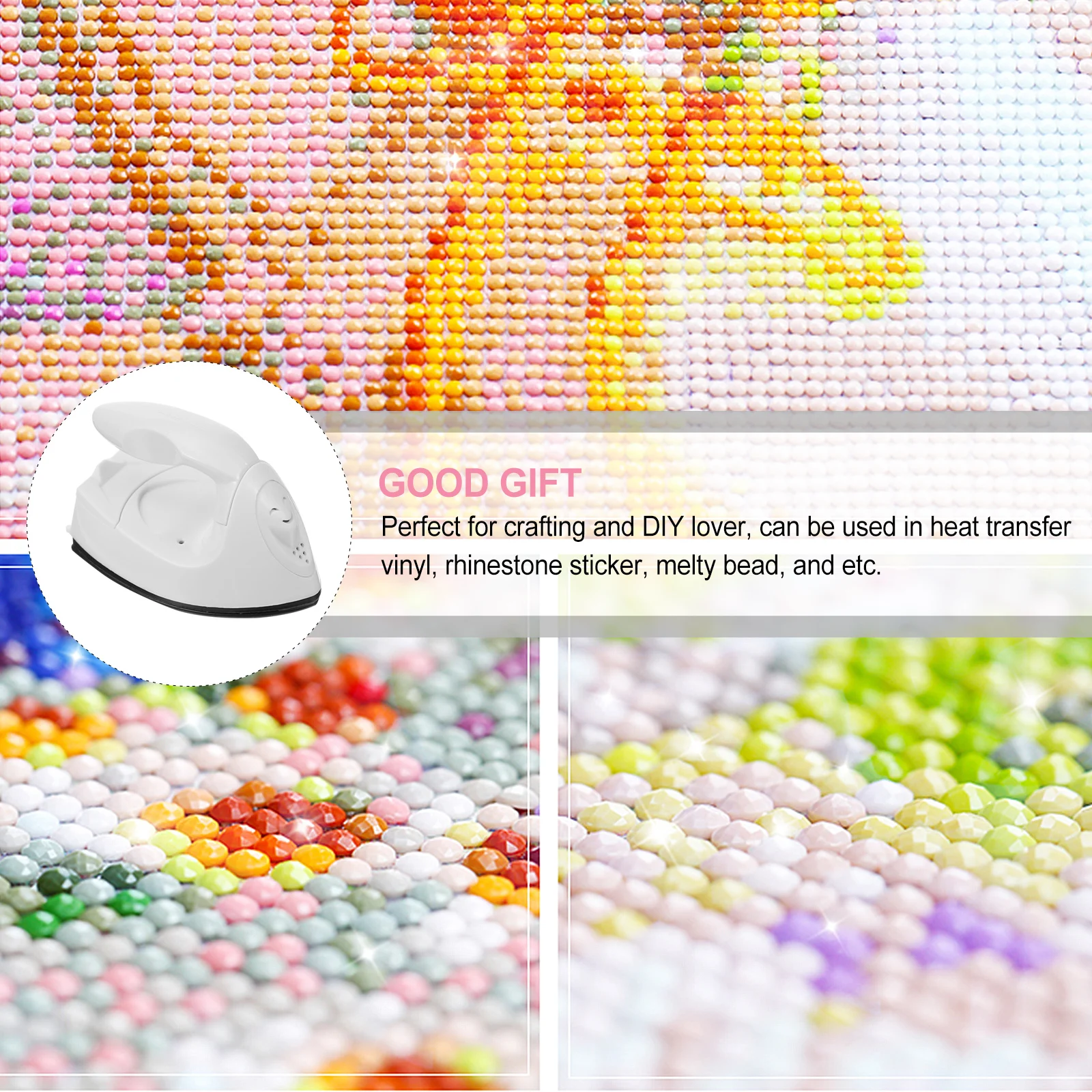 Mini Iron Press Machine for DIY T-shirt Transfer Vinyl Projects Oil-Proof Bottom Fast Flattening Fabric 
Mini Iron Press Machine for DIY T-shirt Transfer Vinyl Projects Oil-Proof Bottom Fast Flattening Fabric