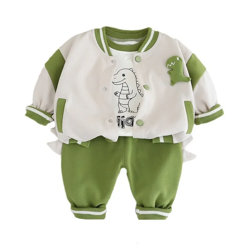 New Spring Autumn Baby Boys Clothes Set Children Sports Jacket T-Shirt Pants 3Pcs/Sets Toddler Girls Clothing Kids Tracksuits
New Spring Autumn Baby Boys Clothes Set Children Sports Jacket T-Shirt Pants 3Pcs/Sets Toddler Girls Clothing Kids Tracksuits