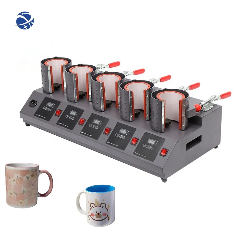 Yunyi GED High Efficiency 11oz Five Station Mug Printing Machine Coffee Cup Sublimation Heat Press Machine
Yunyi GED High Efficiency 11oz Five Station Mug Printing Machine Coffee Cup Sublimation Heat Press Machine