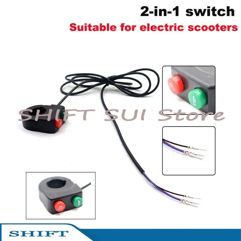 Electric bicycle light horn switch 2-in-1 electric bike accessory switch assembly
Electric bicycle light horn switch 2-in-1 electric bike accessory switch assembly