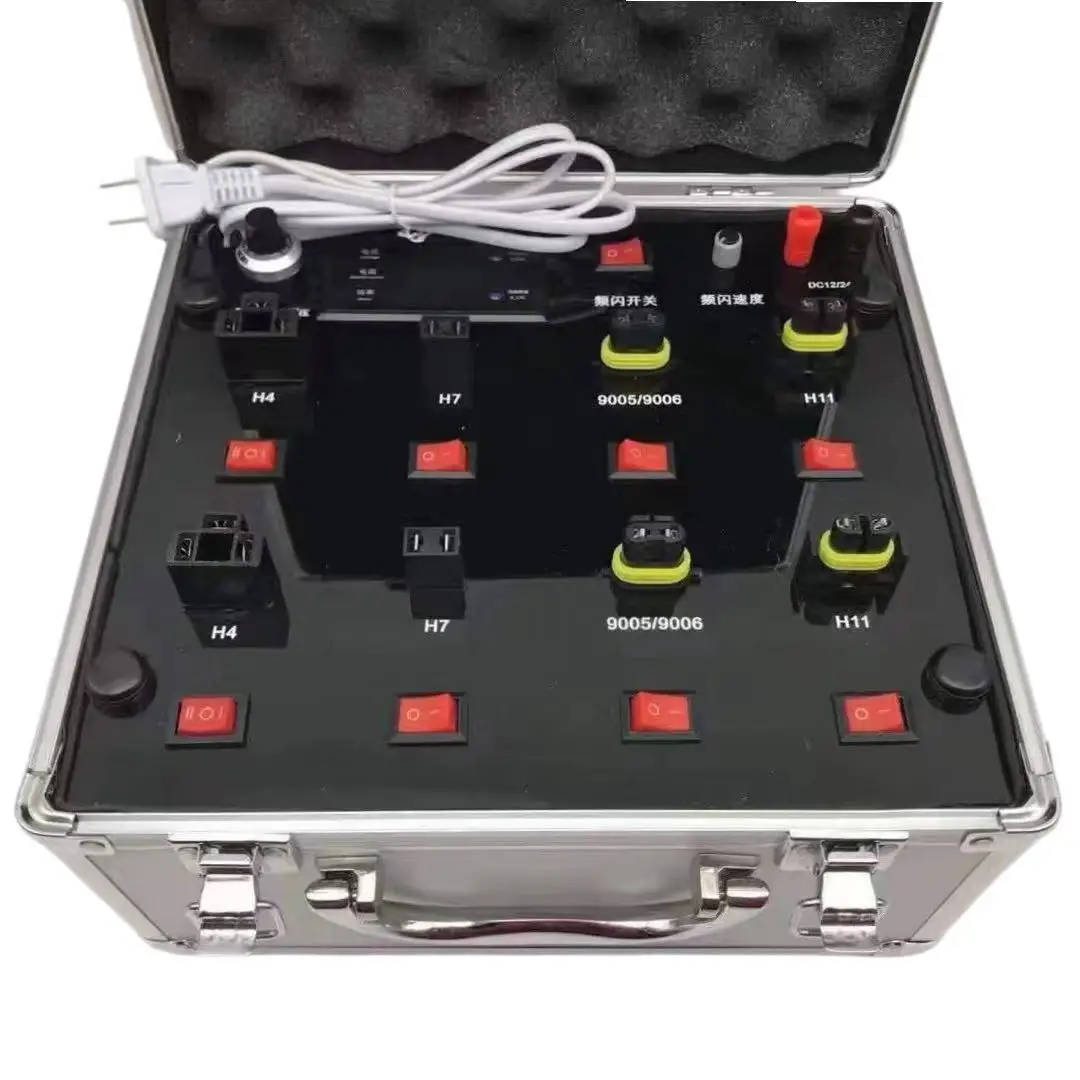 12V 24V Portable LED Light Bulb Tester Box Auto Bulb Test Power Meter Voltage Tester
12V 24V Portable LED Light Bulb Tester Box Auto Bulb Test Power Meter Voltage Tester