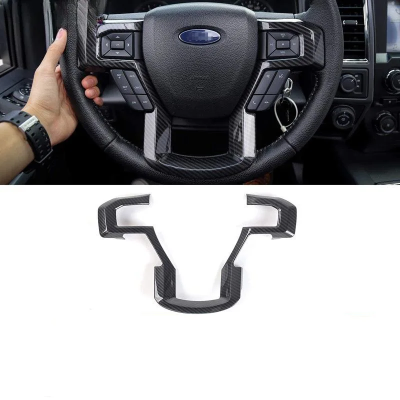 Suitable for Ford 15-19 F150 steering wheel sequin decoration, carbon fiber integrated steering wheel patch
Suitable for Ford 15-19 F150 steering wheel sequin decoration, carbon fiber integrated steering wheel patch