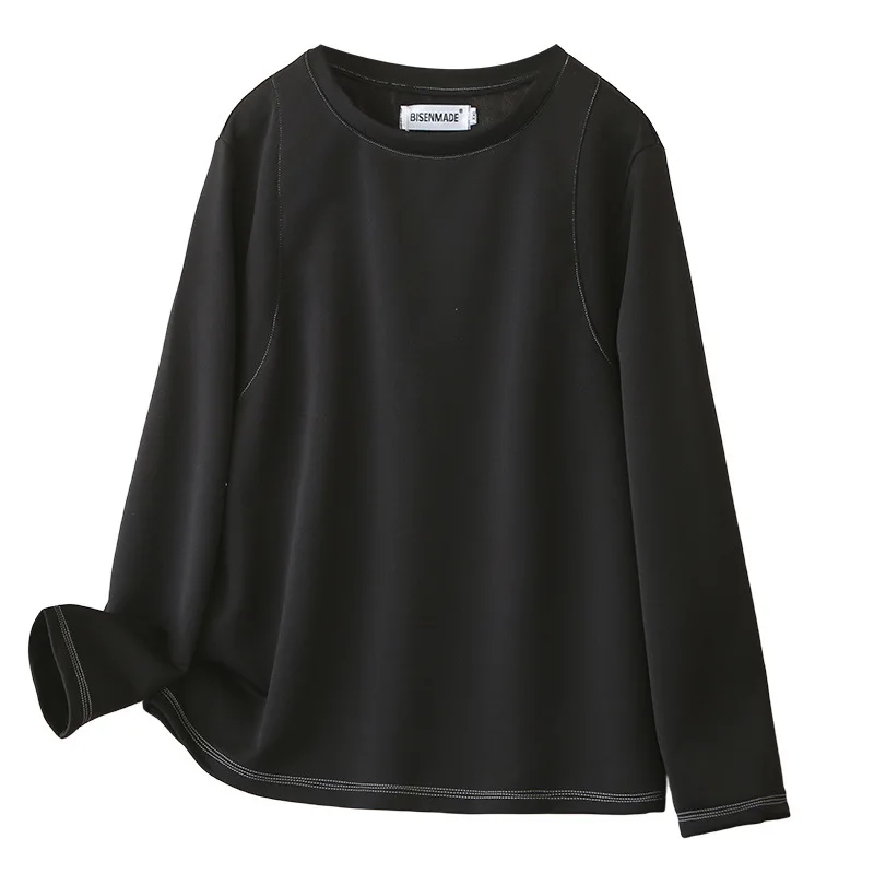Plus Size Long Sleeve Sweatshirt For Women 2026 Spring Top Stitch Detail O Neck Casual Minimalist Tops 8812
Plus Size Long Sleeve Sweatshirt For Women 2026 Spring Top Stitch Detail O Neck Casual Minimalist Tops 8812