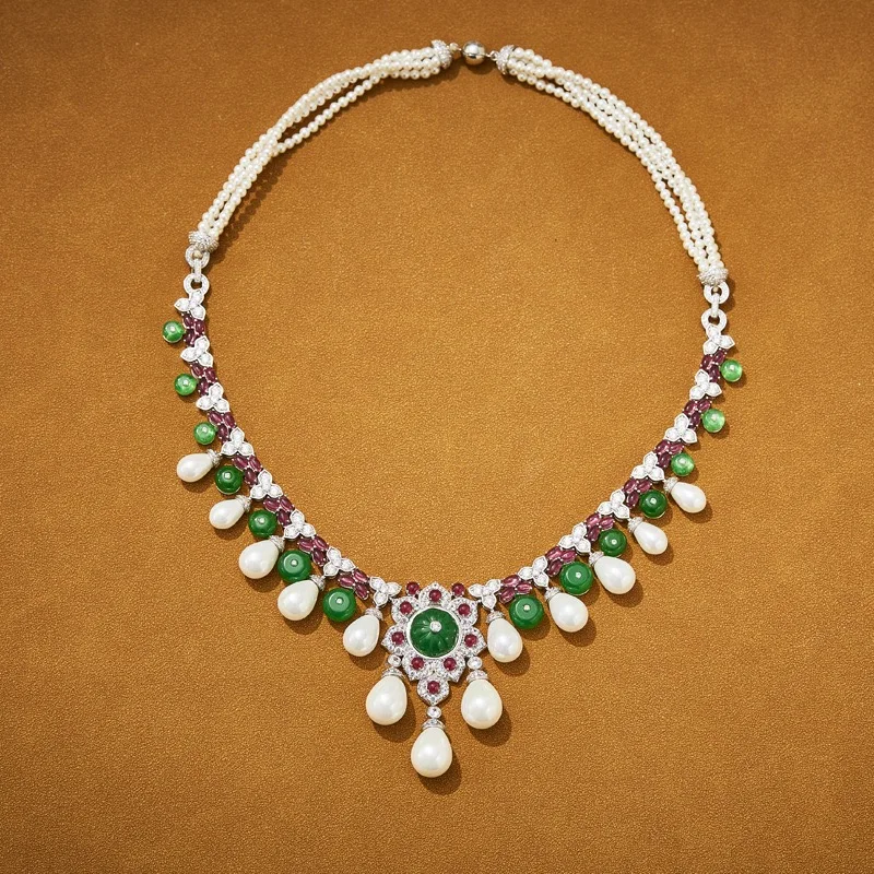 2025 New Fashion Classic European and American High end Flower Bead Elegant Shining Design Clavicle Chain Fashion Banquet
2025 New Fashion Classic European and American High end Flower Bead Elegant Shining Design Clavicle Chain Fashion Banquet
