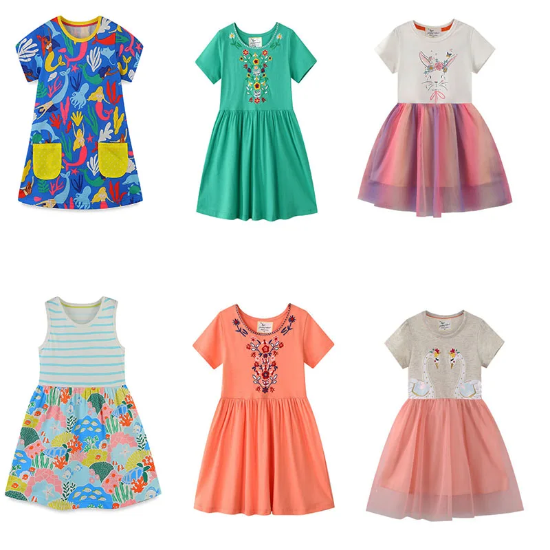 Cartoon Princess Short Sleeve Girls Dress Cotton Kids Summer Party Costume Cute 2-7T New Arrival
Cartoon Princess Short Sleeve Girls Dress Cotton Kids Summer Party Costume Cute 2-7T New Arrival