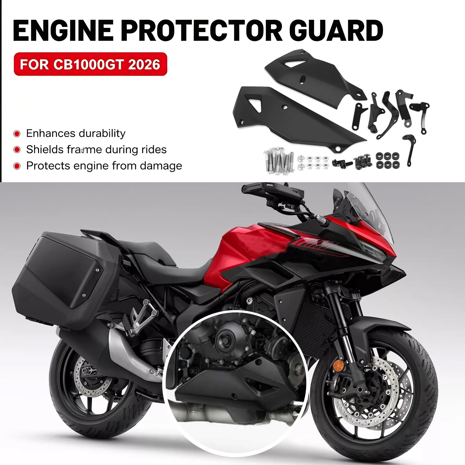 Motorcycle Belly Pan Lower Engine Chassis Guard Decorate Finish Plate Accessories For Honda CB1000GT 2026 CB1000 GT CB 1000 GT
Motorcycle Belly Pan Lower Engine Chassis Guard Decorate Finish Plate Accessories For Honda CB1000GT 2026 CB1000 GT CB 1000 GT