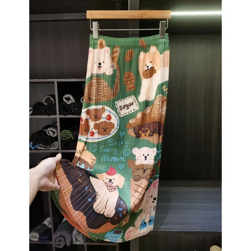 Miyake Pleated Skirt Plisse 2026 Cute Puppy Print Pleats Jupe New Summer High Waist Slim Fold Versatile Mid-Length Skirt Women
Miyake Pleated Skirt Plisse 2026 Cute Puppy Print Pleats Jupe New Summer High Waist Slim Fold Versatile Mid-Length Skirt Women