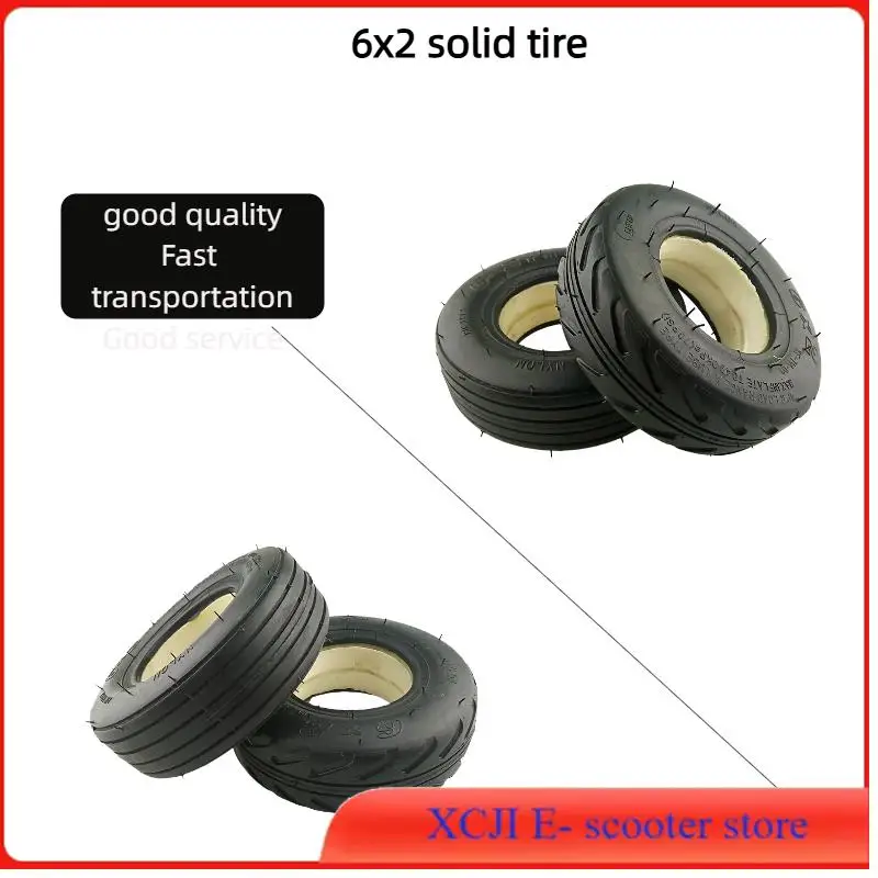 6X2 Solid Tubeless Tire - For Electric Scooter Wheel Chair Trolley Cart Scooter Use
6X2 Solid Tubeless Tire - For Electric Scooter Wheel Chair Trolley Cart Scooter Use