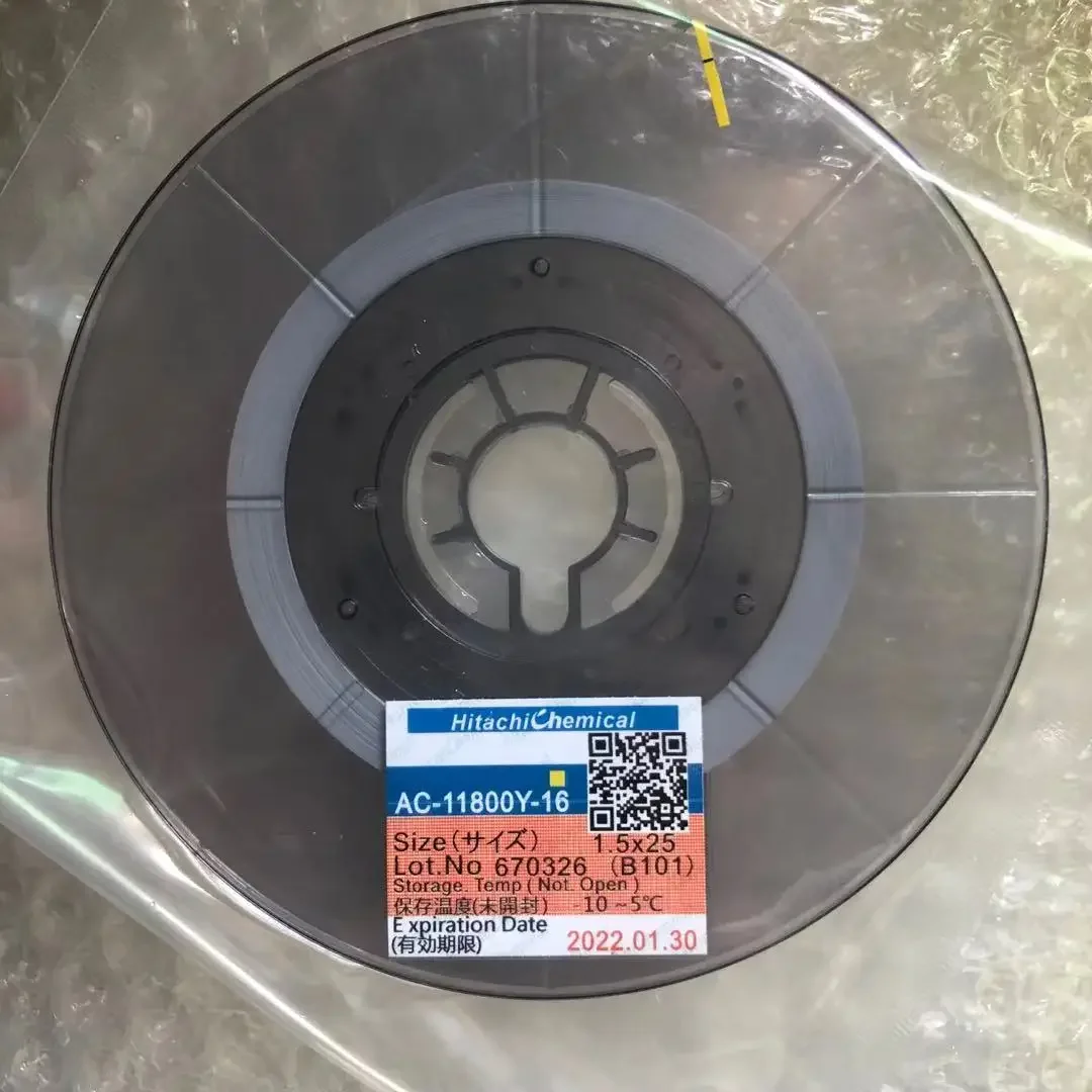Оригинальный клей для телевизора ACF, AC-11800Y-16 W1,2 мм, 1,5 мм, клей для проводящей пленки, антиотропный проводящий клей для ремонта ЖК-дисплея
Оригинальный клей для телевизора ACF, AC-11800Y-16 W1,2 мм, 1,5 мм, клей для проводящей пленки, антиотропный проводящий клей для ремонта ЖК-дисплея