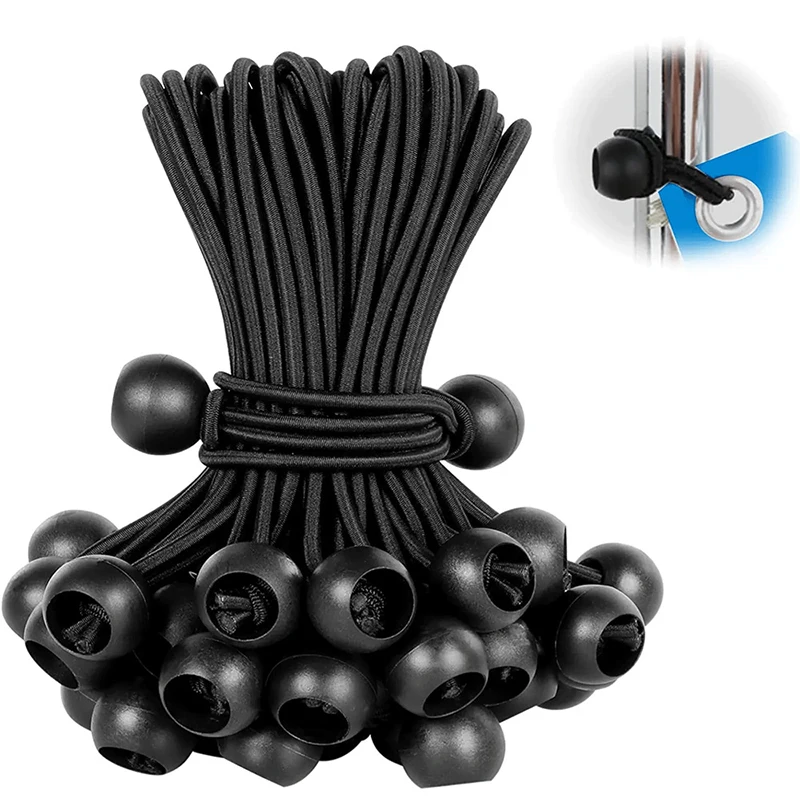 10pcs Bungee Ball Tarps Canvas Tarpaulin Flagpole Ties Cord Ends Elastic Rope Lace Fixed Boat Pole Camping Tent Accessories
10pcs Bungee Ball Tarps Canvas Tarpaulin Flagpole Ties Cord Ends Elastic Rope Lace Fixed Boat Pole Camping Tent Accessories