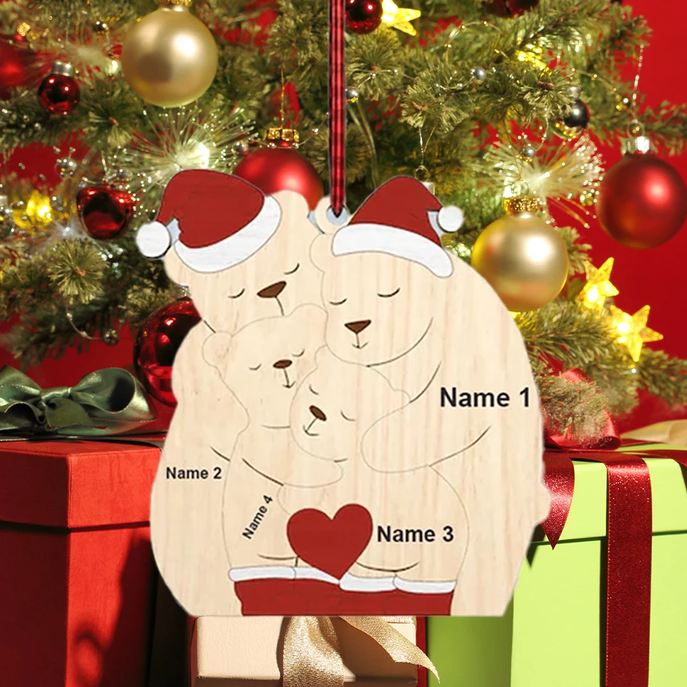 Personalized Names Wodden Pendant Home Decoration Statues Gift Red Christmas Hat Bear Warm DIY Costume Family Heart Puzzles
Personalized Names Wodden Pendant Home Decoration Statues Gift Red Christmas Hat Bear Warm DIY Costume Family Heart Puzzles