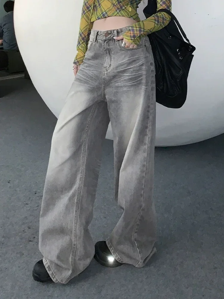 American Vintage Loose Casual Straight Female Wide Leg Pants Summer Street Full Length Fashion Washed Distressed Women Y2K Jeans
American Vintage Loose Casual Straight Female Wide Leg Pants Summer Street Full Length Fashion Washed Distressed Women Y2K Jeans