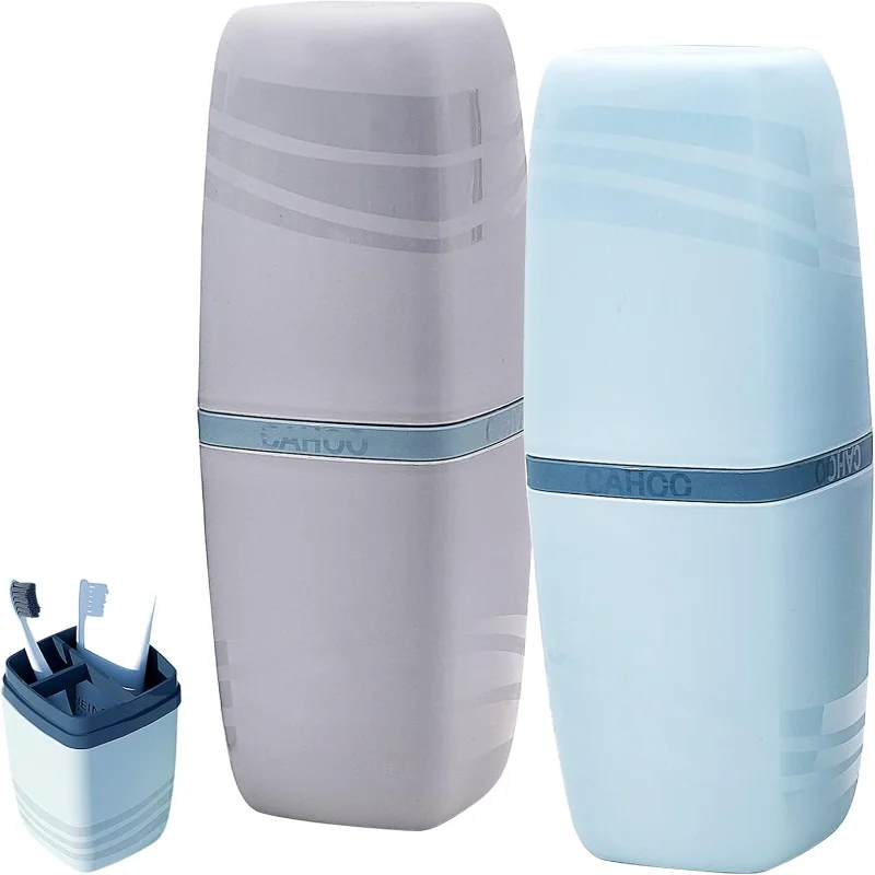 2 PCS Travel Toothbrush Case, Portable Multifunctional Toothbrush Holder, Toothbrushes Toothpaste Separate Storage Wash Cup for
2 PCS Travel Toothbrush Case, Portable Multifunctional Toothbrush Holder, Toothbrushes Toothpaste Separate Storage Wash Cup for