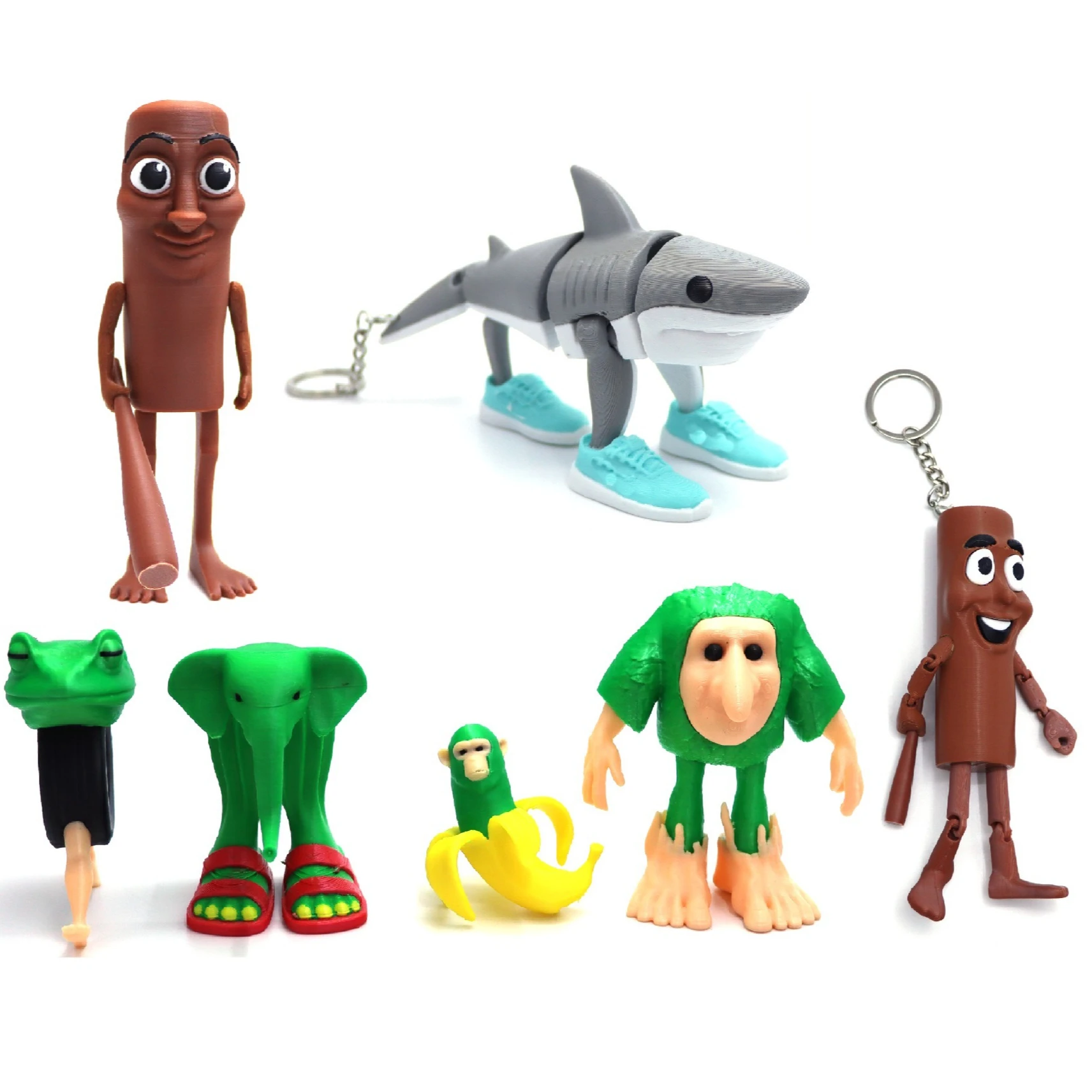 3D Printed Toy Shark Figurine Tungtungsahur Figure Desktop Decoration Articulated Tralalero Tralala Figure Ornament Funny Doll 
3D Printed Toy Shark Figurine Tungtungsahur Figure Desktop Decoration Articulated Tralalero Tralala Figure Ornament Funny Doll