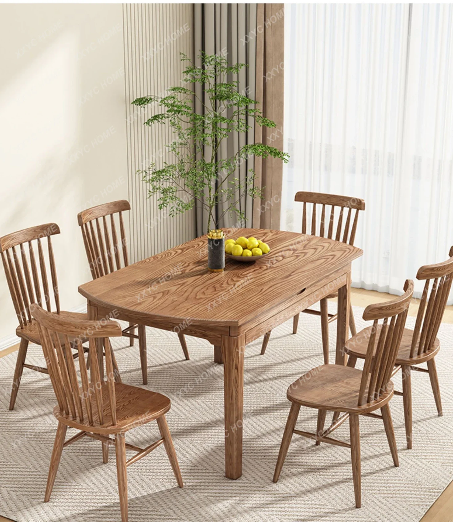 Retractable Variable round Table Nordic Small Apartment Household Minimalist round Dining Table and Chair
Retractable Variable round Table Nordic Small Apartment Household Minimalist round Dining Table and Chair