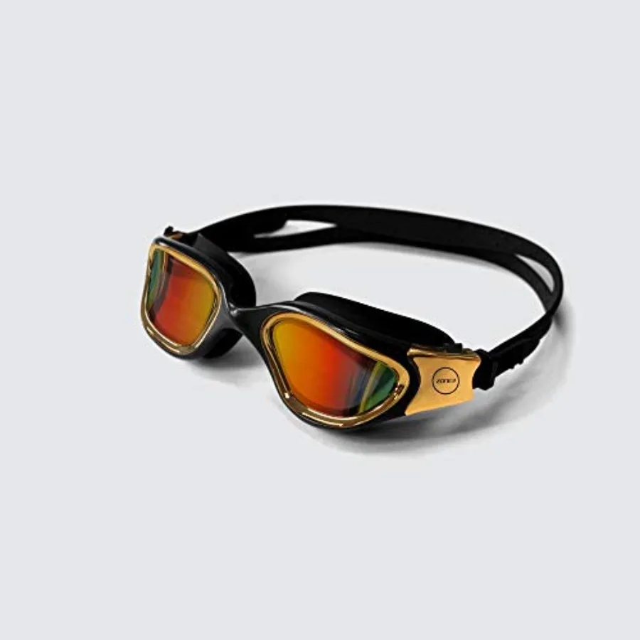 Swim goggles for competitive swimming, made of silicone and polycarbonate, black with anti-fog coating and UV protection
Swim goggles for competitive swimming, made of silicone and polycarbonate, black with anti-fog coating and UV protection