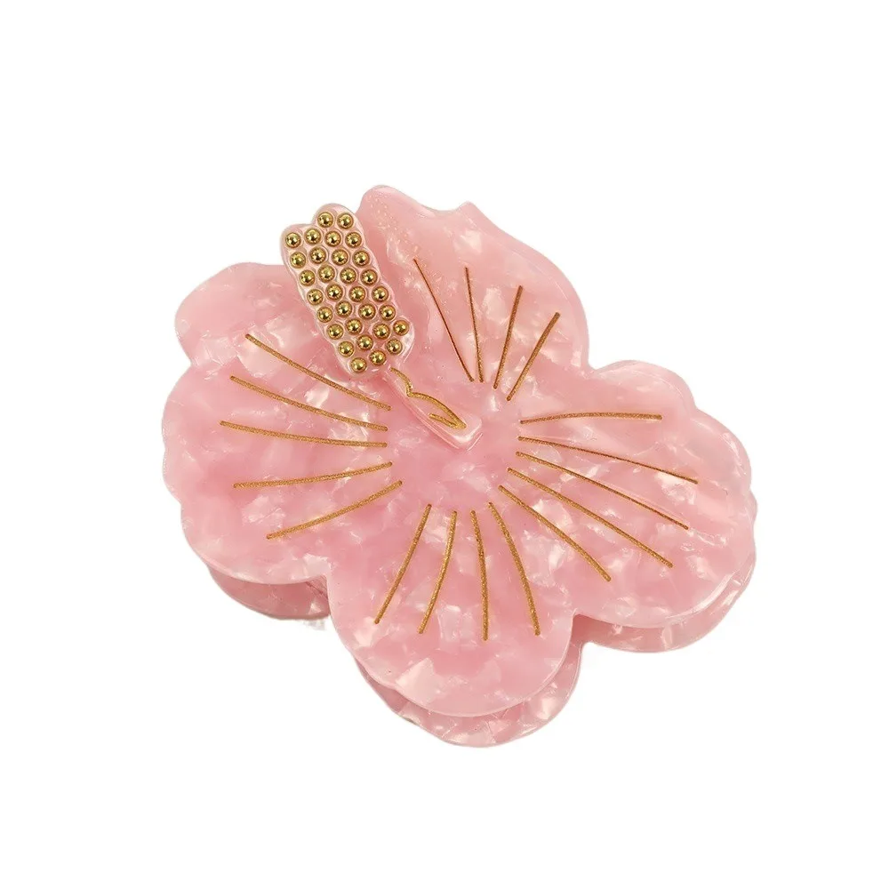 Waterproof Peach Blossom Shark Clip Japanese Style Headwear Acetic Acid Hair Claw Sweet Alloy Beads Flower Hairgrips
Waterproof Peach Blossom Shark Clip Japanese Style Headwear Acetic Acid Hair Claw Sweet Alloy Beads Flower Hairgrips