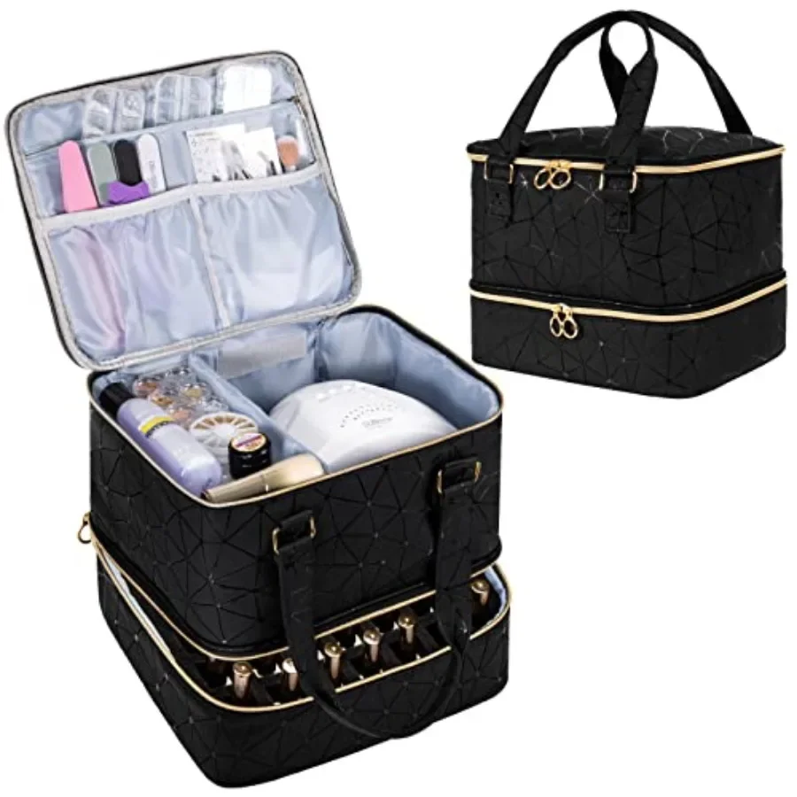 Nail Polish Organizer Bag Holds 42 Bottles Nail Polish and Nail Lamp, Gel Nail Polish Organizers and Storage box for Nail Tech,
Nail Polish Organizer Bag Holds 42 Bottles Nail Polish and Nail Lamp, Gel Nail Polish Organizers and Storage box for Nail Tech,