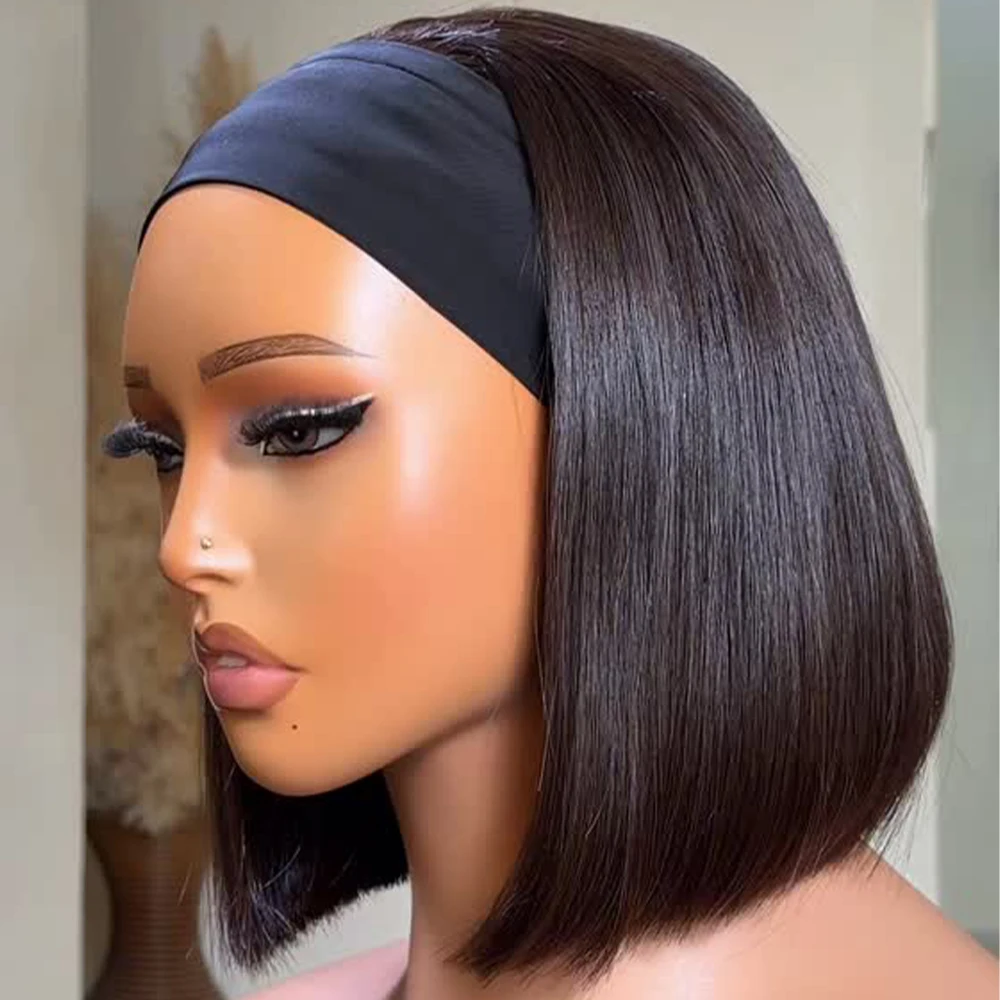 Headband Wigs 100% Human Hair Bone Straight Short Bob Remy Hair Full Machine Made Wig 350 Density Wear And Go 8-14 Inch Remy Wig
Headband Wigs 100% Human Hair Bone Straight Short Bob Remy Hair Full Machine Made Wig 350 Density Wear And Go 8-14 Inch Remy Wig