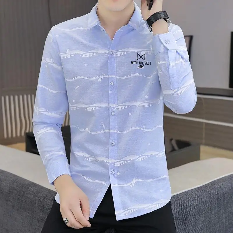 Slim Fit Long Sve Busin Casual irt Men's Faionable Versatile Korean Sle Spring Autumn New Arrival Travel Ready
Slim Fit Long Sve Busin Casual irt Men's Faionable Versatile Korean Sle Spring Autumn New Arrival Travel Ready