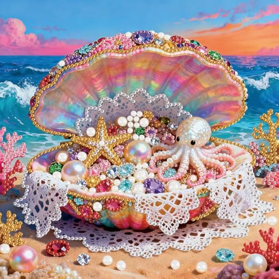 Diamond Painting Kits for Adults Sea Shells, 5D Special Shape Diamond Art Kits for Beginners, Crystal Rhinestones Diamond Paint
Diamond Painting Kits for Adults Sea Shells, 5D Special Shape Diamond Art Kits for Beginners, Crystal Rhinestones Diamond Paint