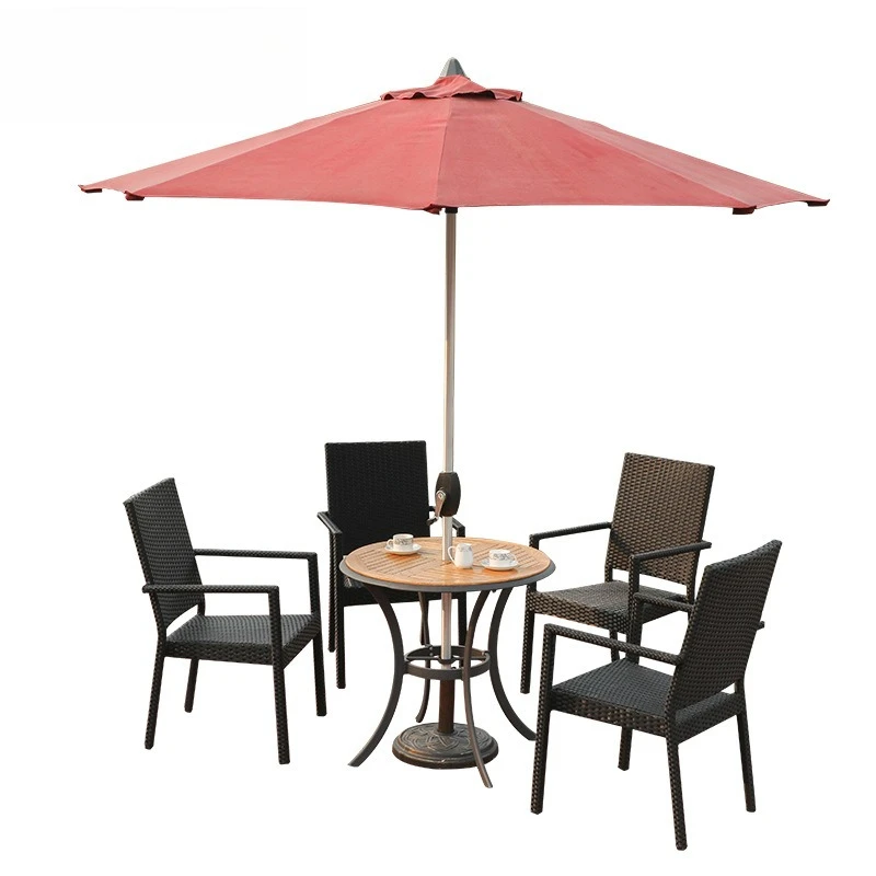 Modern simple custom outdoor courtyard with umbrella outdoor table and chair combination, coffee milk tea shop rattan table and
Modern simple custom outdoor courtyard with umbrella outdoor table and chair combination, coffee milk tea shop rattan table and