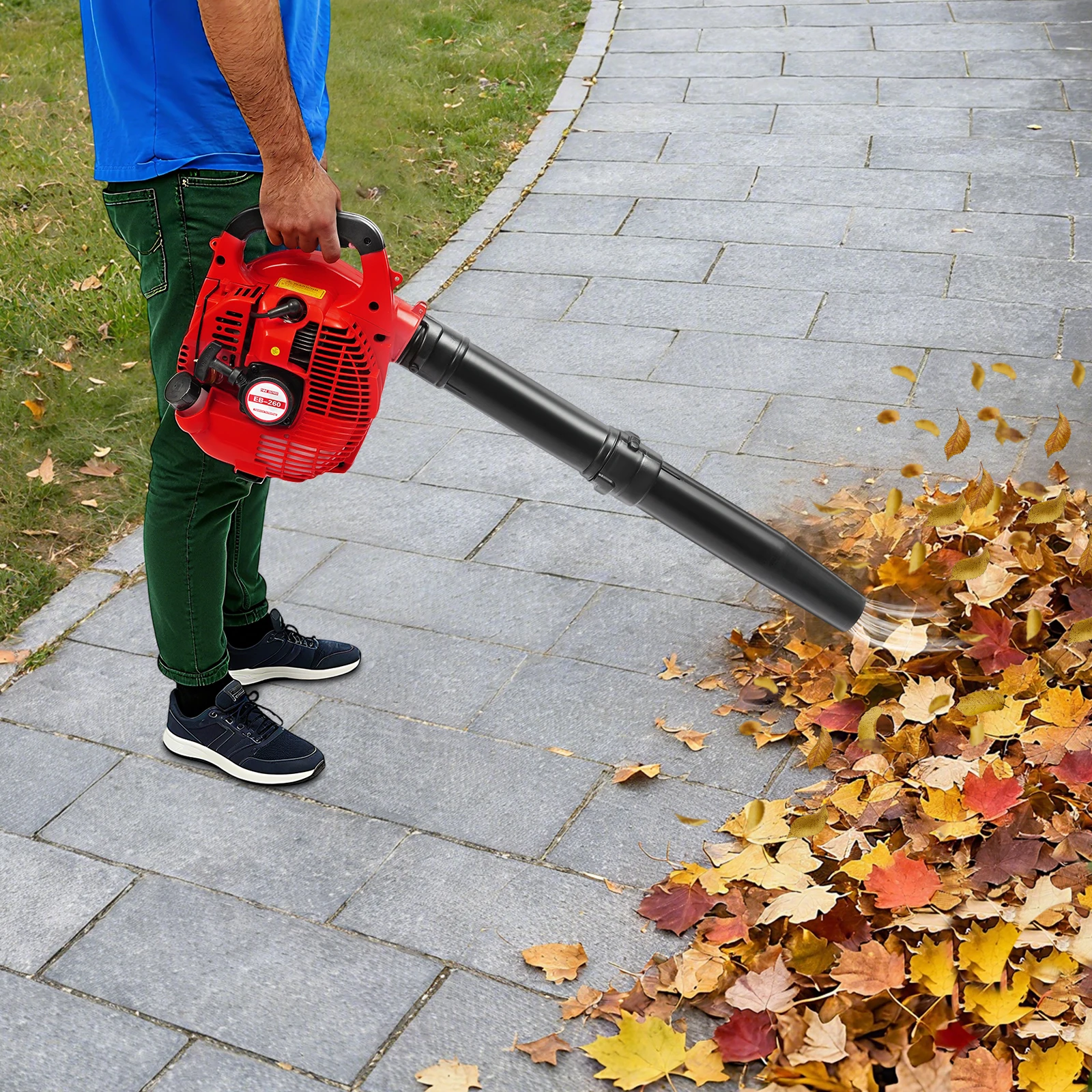 2-Stroke Handheld Gas Blower, Gas Powered Leaf Blower, Single Cylinder Air Cooling, for Leaf Blowing, Snow Blowing, Snow Removal
2-Stroke Handheld Gas Blower, Gas Powered Leaf Blower, Single Cylinder Air Cooling, for Leaf Blowing, Snow Blowing, Snow Removal