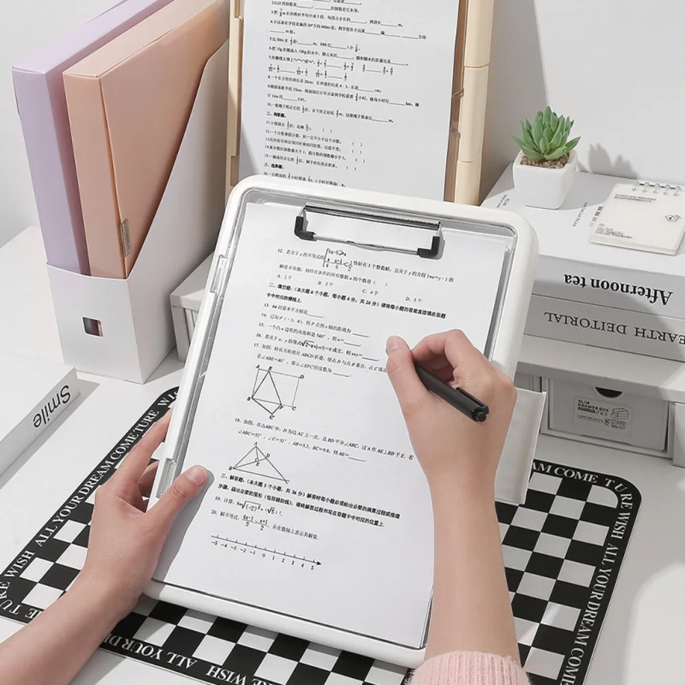 Multi Functional A4 Folder File Organizer Korean Clamp Storage Box Simple Large Capacity Integrated Document Board
Multi Functional A4 Folder File Organizer Korean Clamp Storage Box Simple Large Capacity Integrated Document Board