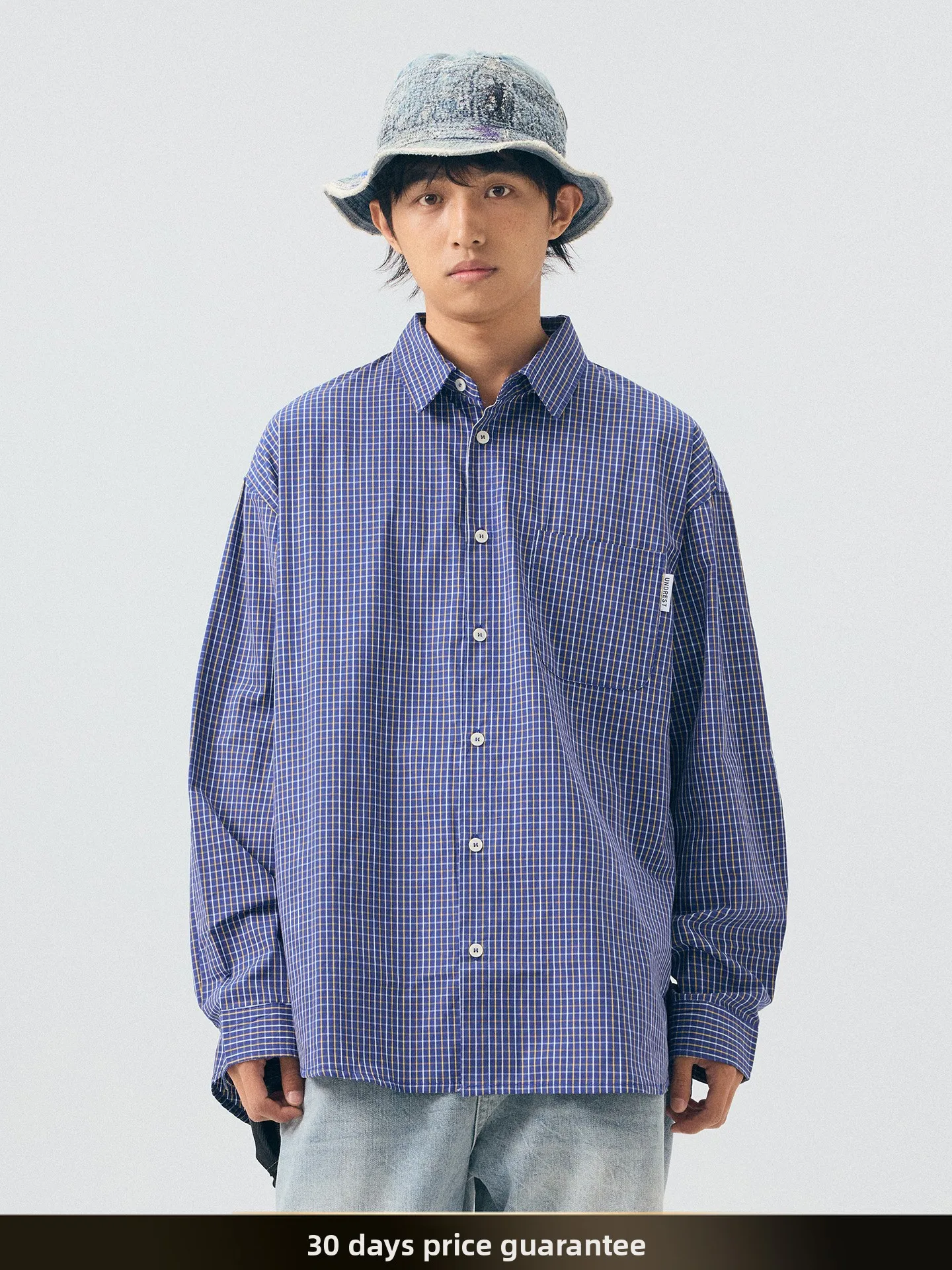 Retro Japanese Sle Loose Fit Long Sve Blue Plaid irt Men's Casual Sle Autumn Leisure Coat for Couples Nted Brand
Retro Japanese Sle Loose Fit Long Sve Blue Plaid irt Men's Casual Sle Autumn Leisure Coat for Couples Nted Brand