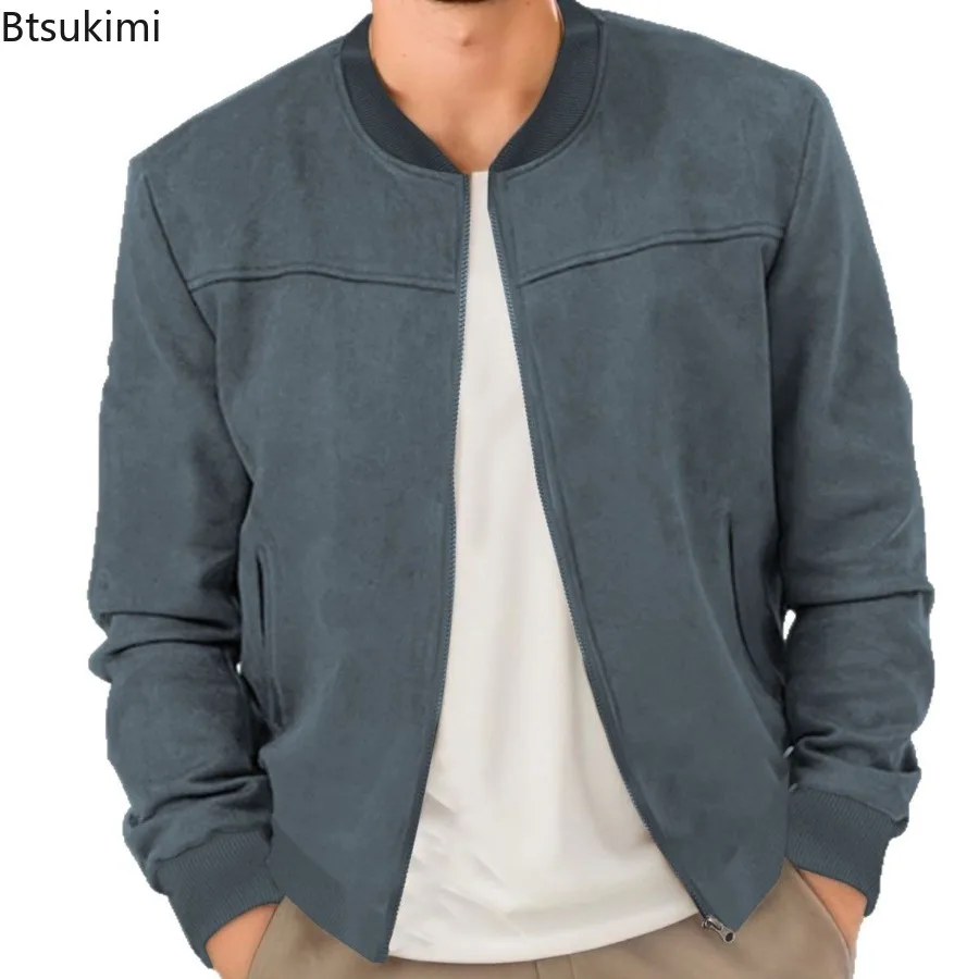 Spring Autumn New Men's Suede Jackets Fashion Solid Casual Zipper Coats Vintage Long Sleeve Cardigans Jackets for Men Streetwear
Spring Autumn New Men's Suede Jackets Fashion Solid Casual Zipper Coats Vintage Long Sleeve Cardigans Jackets for Men Streetwear