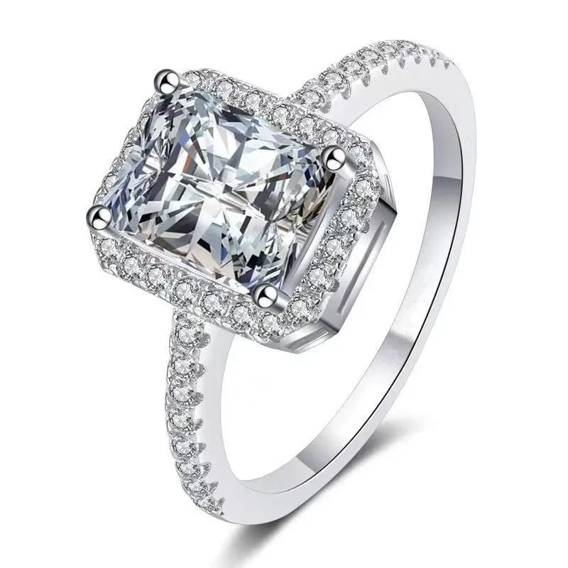 1ct 2ct Moissanite Ring Women Emerald Cut Diamond 925 Sterling Silver 18K Gold Plated Wedding Ring Jewelry Gift
1ct 2ct Moissanite Ring Women Emerald Cut Diamond 925 Sterling Silver 18K Gold Plated Wedding Ring Jewelry Gift
