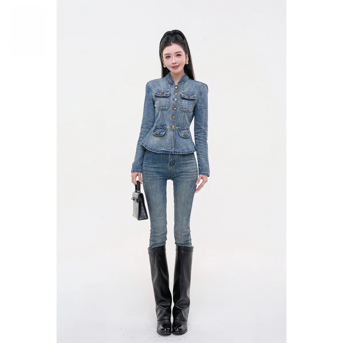 Slim Fit Faionable Jeans Ladies First Classic Eternal Sli Slimming Denim Pants Autumn Elegance Small Foot Pants
Slim Fit Faionable Jeans Ladies First Classic Eternal Sli Slimming Denim Pants Autumn Elegance Small Foot Pants