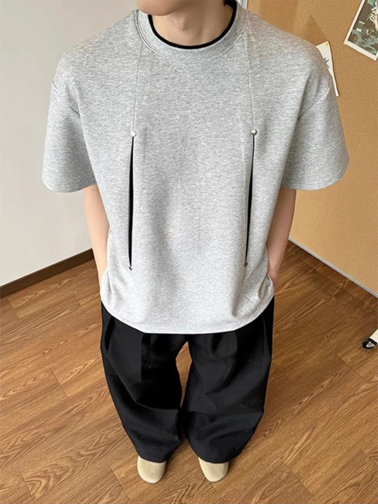 Liquid Ammonia Cotton Rivet Deconstructed Short Sleeve Men's Summer American High Street Design T-Shirt CleanFit Cool Feeling...
Liquid Ammonia Cotton Rivet Deconstructed Short Sleeve Men's Summer American High Street Design T-Shirt CleanFit Cool Feeling...