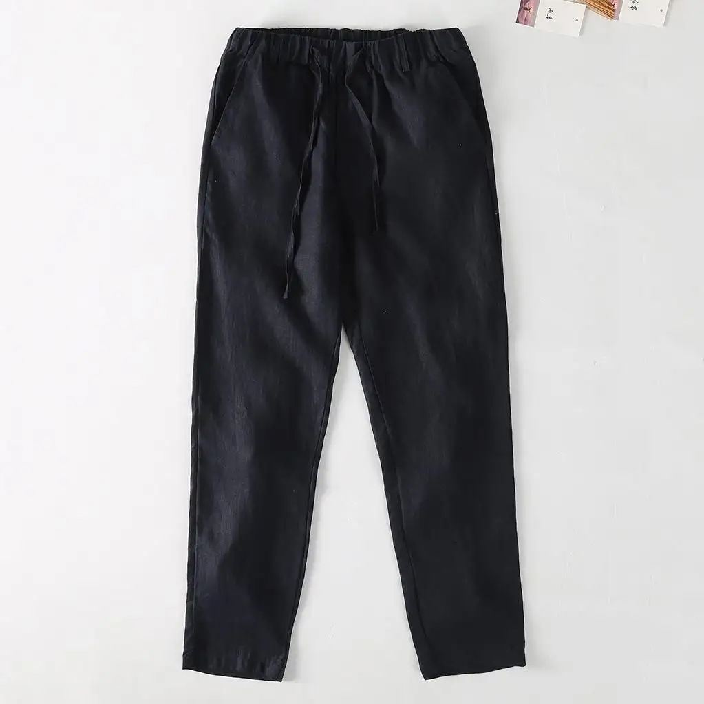 Trendy Breathable Cool Linen Pants Straight Leg Loose Fit Waist Cord Neutral Casual Trousers Pure Color Winter Collection
Trendy Breathable Cool Linen Pants Straight Leg Loose Fit Waist Cord Neutral Casual Trousers Pure Color Winter Collection