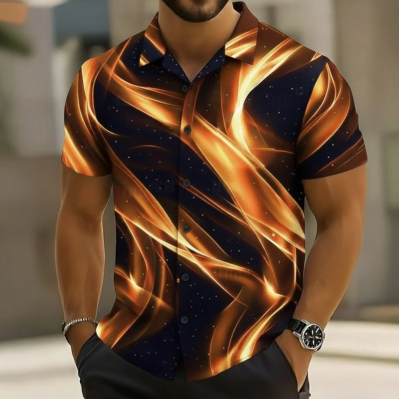 Colorful Stripe Pattern Hawaiian Shirt For Men Flower 3D Printed Short Sleeves Summer Street Blouse Surf Beachwear Aloha Shirts
Colorful Stripe Pattern Hawaiian Shirt For Men Flower 3D Printed Short Sleeves Summer Street Blouse Surf Beachwear Aloha Shirts