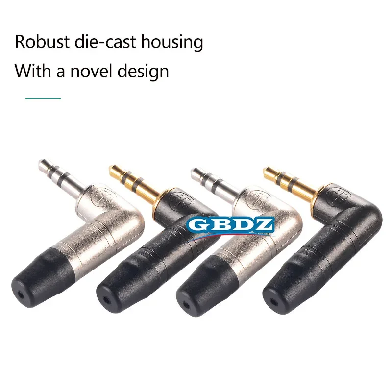 3.5mm 3 Pole Stereo Audio Plug NTP3RC-B 3.5mm Right-angle HiFi Earphone Male Headset Adapter Solder Audio Jack for DIY Headphone
3.5mm 3 Pole Stereo Audio Plug NTP3RC-B 3.5mm Right-angle HiFi Earphone Male Headset Adapter Solder Audio Jack for DIY Headphone