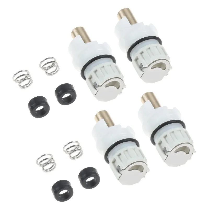 4Sets 1/4 Turn Faucet Stem Repair Kit - RP25513 Seat Spring & Valve Cartridge for 2-Handle Taps
4Sets 1/4 Turn Faucet Stem Repair Kit - RP25513 Seat Spring & Valve Cartridge for 2-Handle Taps