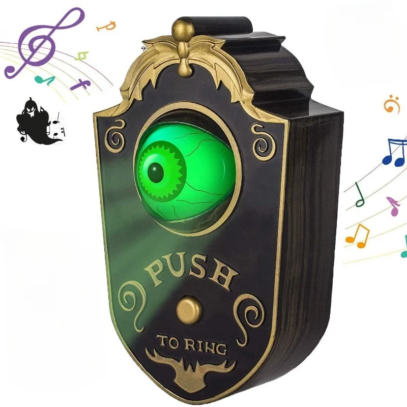 Halloween doorbell, Halloween decoration, horror accessories, glowing hanging piece, eyeball decoration
Halloween doorbell, Halloween decoration, horror accessories, glowing hanging piece, eyeball decoration