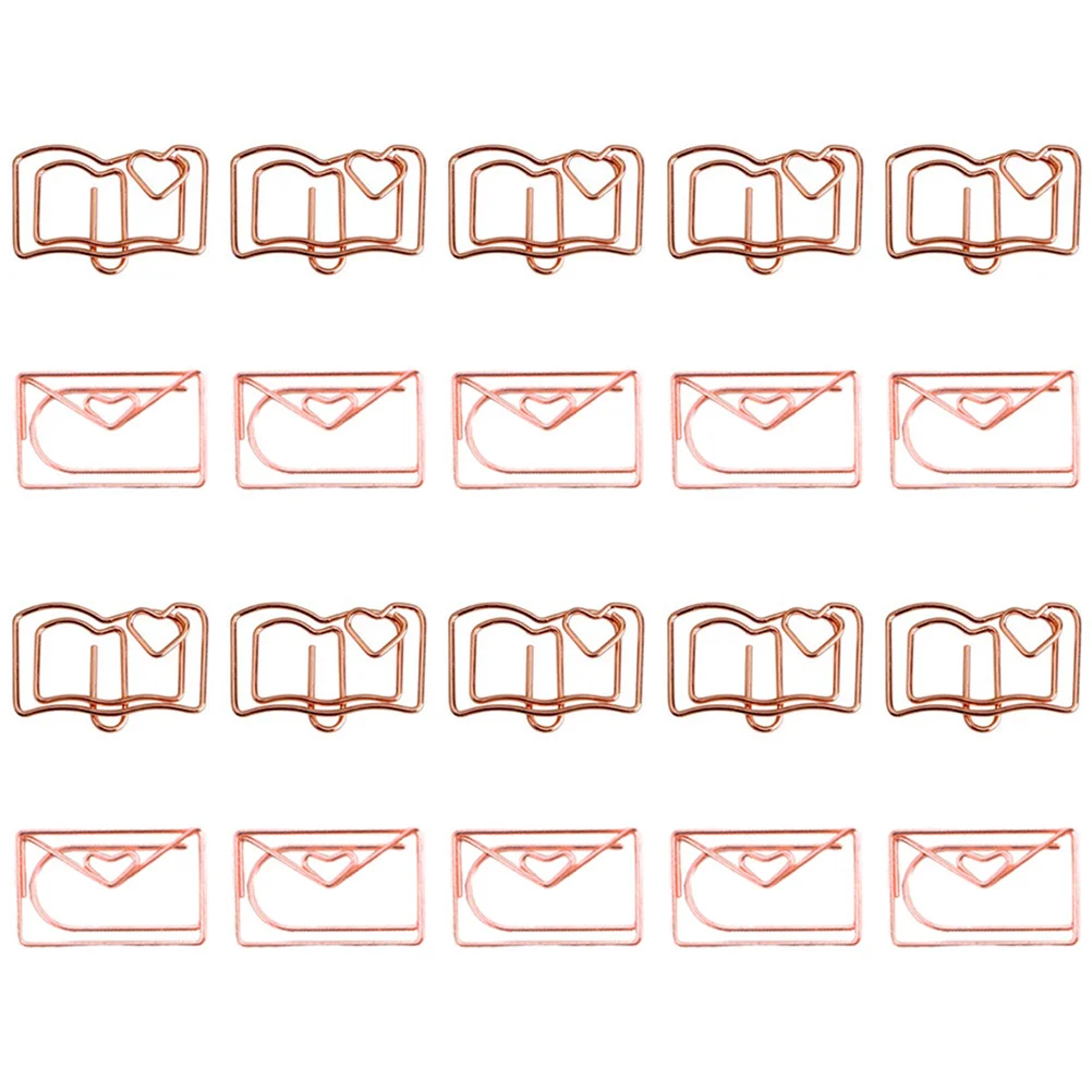 20Pcs Adorable Letter Shaped Paper Clips Fine Craftsmanship Multi- Accessories for Filing Stationery Students Desk
20Pcs Adorable Letter Shaped Paper Clips Fine Craftsmanship Multi- Accessories for Filing Stationery Students Desk