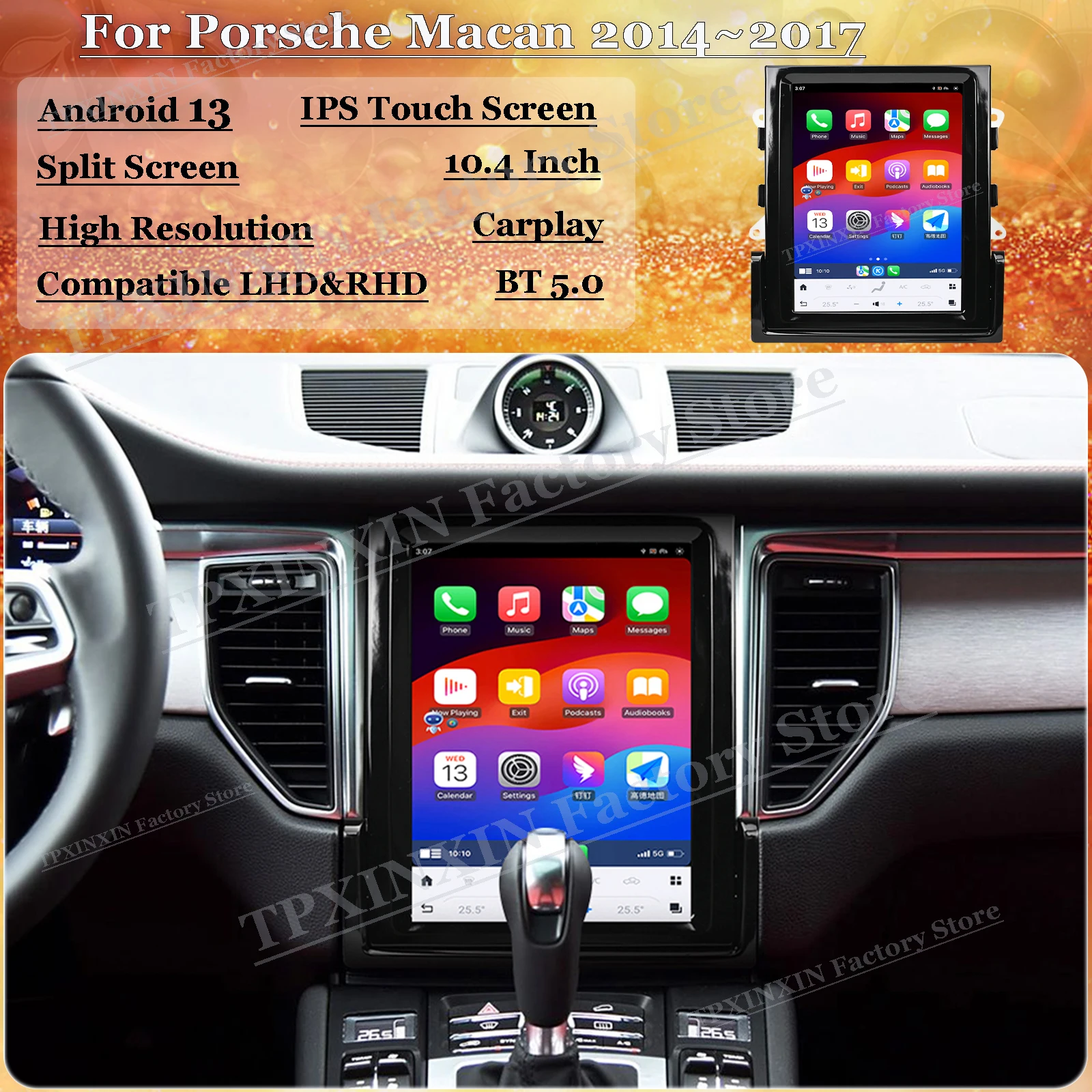 10.4‘’ Android Multimedia For Porsche Macan 2014~2017 GPS Navigation Car Accessories Radio With BT5.0 Stereo Receiver Head Unit
10.4‘’ Android Multimedia For Porsche Macan 2014~2017 GPS Navigation Car Accessories Radio With BT5.0 Stereo Receiver Head Unit