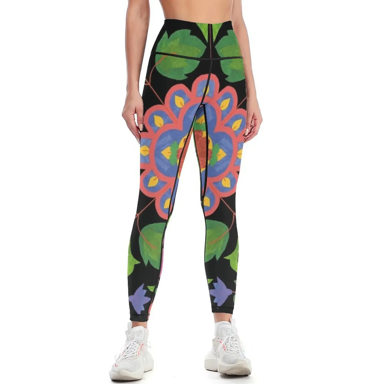 Floral Rangoli Pattern on Black Leggings Women sportwear sport legging Women's pants gym's clothing Womens Leggings
Floral Rangoli Pattern on Black Leggings Women sportwear sport legging Women's pants gym's clothing Womens Leggings
