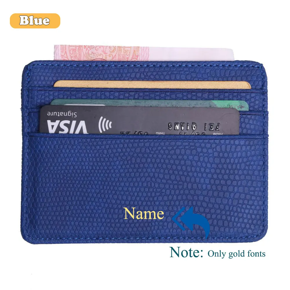 Customized Name Small Mini Travel Accessories Leather Business Style Name Card Holder Wallet Case For Men Women With ID Window
Customized Name Small Mini Travel Accessories Leather Business Style Name Card Holder Wallet Case For Men Women With ID Window
