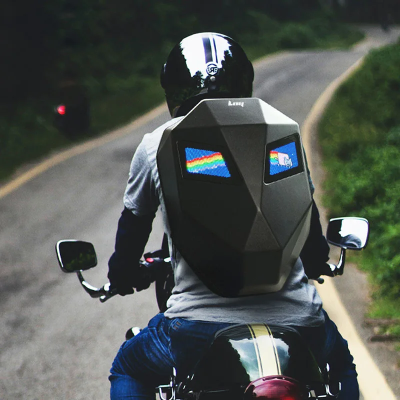 LED Hiking Backpack For Men Hard Shell LED Motorcycle Cycling Helmet Backpack woman Business Travel Waterproof Laptop Backpack
LED Hiking Backpack For Men Hard Shell LED Motorcycle Cycling Helmet Backpack woman Business Travel Waterproof Laptop Backpack